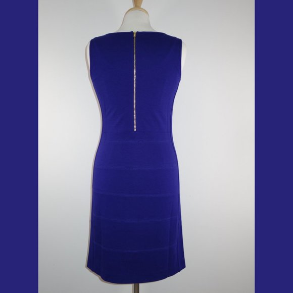 Cluny Royal Blue Paneled Tank Dress - Size 6 - Picture 5 of 15